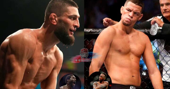BOMBA: UFC está organizando a Nate Diaz vs Khamzat Chimaev y Adesanya vs Canonnier para el UFC 276