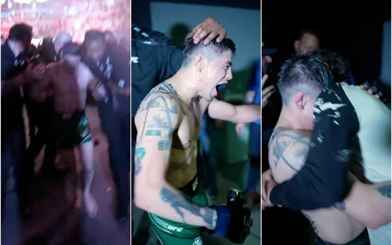 fans brasileños atacan a brandon moreno en el UFC 283