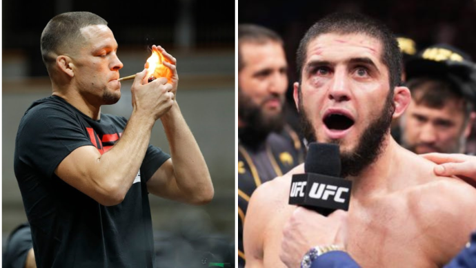 islam makhachev vs nate diaz le responde criticas por el UFC 284