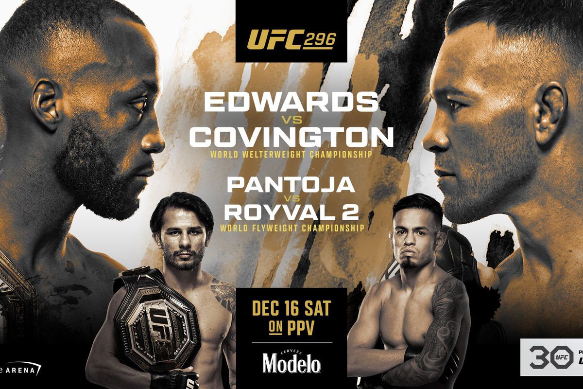 UFC 296 Edwards vs Covington horario, transmisión, cartelera y donde