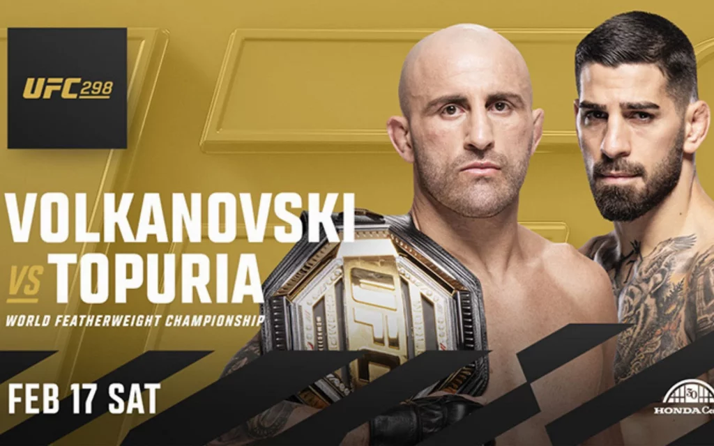UFC 298 Volkanovski vs topuria en vivo gratis